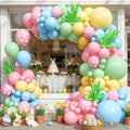 Pastel Balloon Arch Garland Kit, Macaron Pink Green Blue Yellow Latex Party Balloons Rainbow Pastel Color Easter Balloon for Easter Spring Wedding Graduation Baby Shower Birthday Party Decorations by Paeyeq
