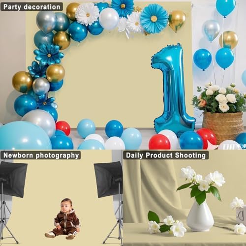 Tan Photography Backdrop for Photoshoot, Fabric, 6x9 FT - Image 5