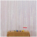 Poise3EHome White Iridescent Sequin Backdrop,8FT x 10FT Sequin Photography Backdrop Curtain for Party Decoration by Poise3EHome