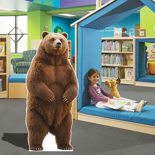 Brown Bear 5FT Life Size Cardboard Cutout, Animal Standup, 1 PC - Image 6
