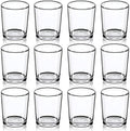 DARJEN Votive Candle Holders Set of 12 - Glass Votives Holder - Clear Floating Tealight Candle Holder Bulk for Table Centerpieces & Wedding Decor by DARJEN