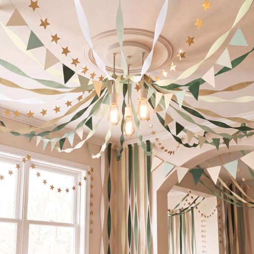 Frienda 14 Pcs Green Gold Party Decorations Set for Fancy Birthday Party by Frienda
