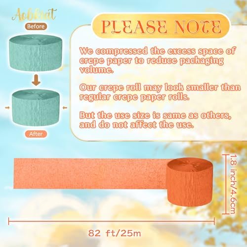 AOBKIAT Fall Colorful Streamers Party Decorations,5 Rolls - Image 5