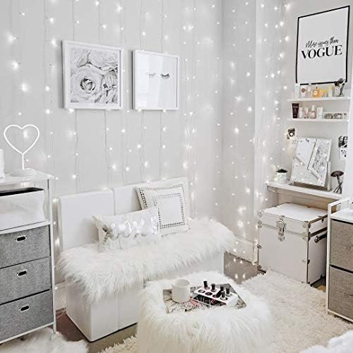 Lepro Lighting Ever 594 LED Curtain Lights Cool White, Hanging Fairy String Lights for Bedroom Wall, Indoor Outdoor Backdrop Lights for Wedding, Party, Patio Gazebo (20x10ft, 27 Strings, 9" Apart) - Image 2