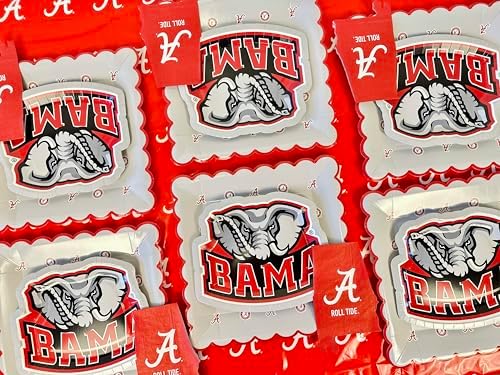 Alabama Party Decorations Crimson Tide Supplies, Plates & Napkins Set 37 Pc - Image 5