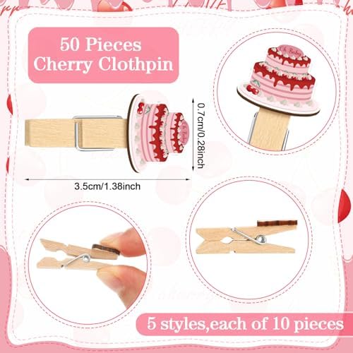 Patelai 321 Pcs Baby Shower Games Supplies, Cherry - Image 4
