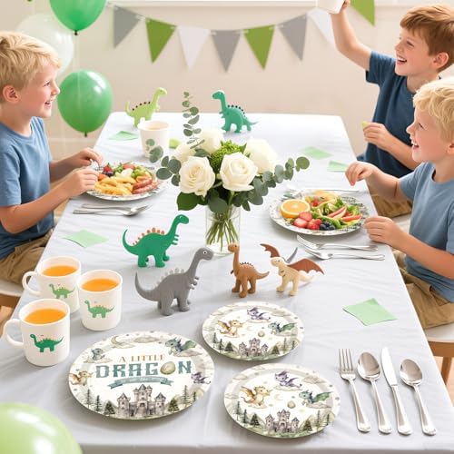 96Pcs Dragon Baby Shower Party Decorations, Serves 24 - Image 7