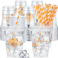 Pickmesh 50 Pcs Fall Little Pumpkin Baby Shower Plastic Cup, Orange by Pickmesh