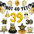 39 Birthday Decorations for Men Women Not 40 yet Balloons Kit 33PCS by Deorfuy