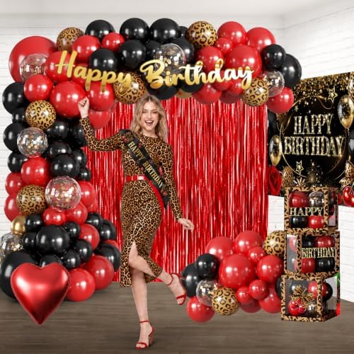 Cocomigo 265pcs Cheetah Print Birthday Decorations, One-stop Set Serves 25 - Image 4