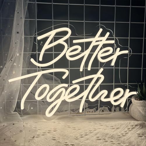 Better Together Neon Sign Warm White Wedding Led Neon Light Signs - Image 6