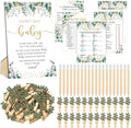Patelai 321 Pcs Baby Shower Games Supplies, Greenery by Patelai