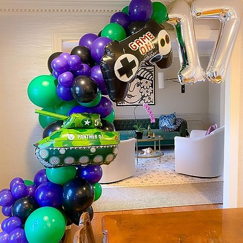 Voircoloria 110pcs Dark Purple Deep Purple Latex Party Balloons, 12inch - Image 5
