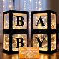 Ledido Transparent Balloon Boxes with 60 Letters Numbers Fairy Lights 4PCS by Ledido