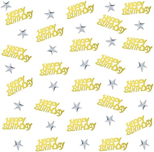 Gold Birthday Confetti Star Shape Table Scatters Confetti for Birthday Decorations Party Sets - Image 5