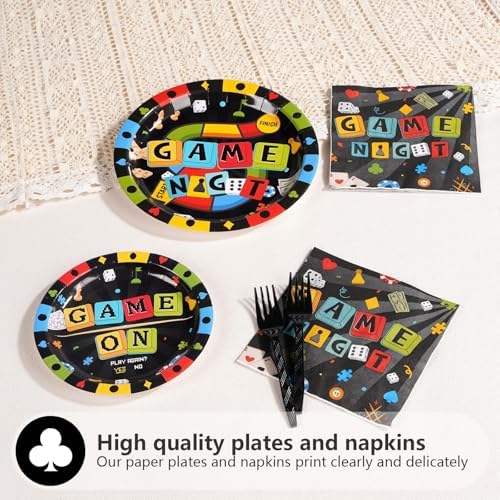 Greencian 96Pcs Game Night Party Supplies Serves 24 - Image 3