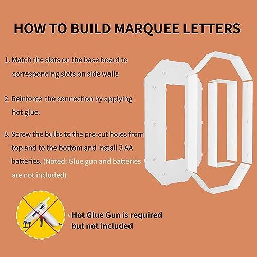 3FT Marquee Letters, Large Light Up Letters O for Prom Party Decor - Image 4