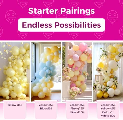 Bezente Pastel Yellow Giant Latex Round Balloons 36 Inch 8 Pack - Image 5