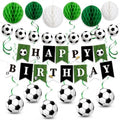 Soccer Birthday Decorations Boys Men, Soccer Ball Banner Garland by Unknown