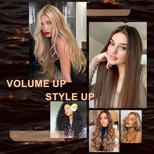 Travel Dual Voltage Hair Dryer Brush 4-in-1 Portable Mini Hot Air Blow Dryer Straightener & Curler Brush, Automático Doble Voltaje Cepillo Secador De Cabello 110~240V US/EU/UK -Blackcurrant Rose Gold - Image 6