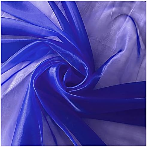 70 Yard Organza Fabric 44" Wide for Wedding Event Décor - Royal Blue - Image 4