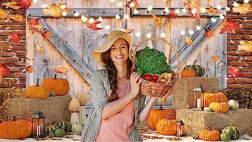 YYNXSY Fall Thanksgiving Backdrop Autumn Pumpkin Harvest 7X5FT YY-2515 - Image 4