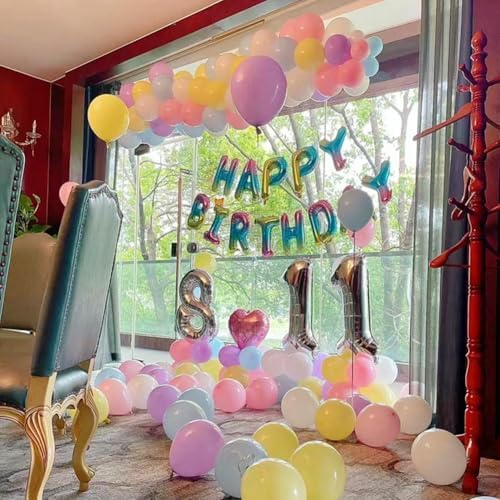 400 Pack Pastel Balloons 12 Inch Candy Colored Multicolor Rainbow Assorted Colors Macaron Latex Bulk Balloon 12 Kinds Colorful for Birthday Wedding Bridal Baby Shower Supplies Party Decorations - Image 6