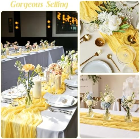10FT Cheesecloth Table Runner Boho Party Home Decorations - Image 6