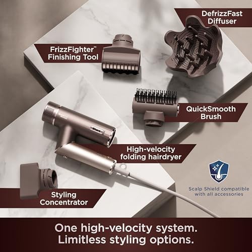 Shark SpeedStyle Pro Flex High-Velocity Dryer, Scalp Shield, HD542 - Image 5