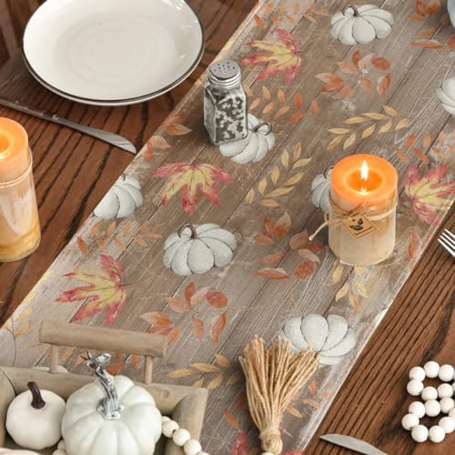 Artoid Mode 210 GSM Fall Table Runner Home Party Decor 13x72 Inch - Image 4
