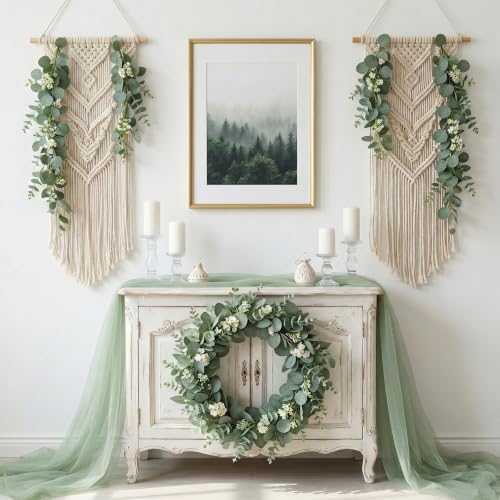 lovemoon 130 Pcs Mixed Eucalyptus Stem, Artificial Greenery Stems for Decor - Image 4