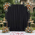 Black Backdrop Curtains 10ftx8ft Halloween Polyester Photo Drapes by SoarDream
