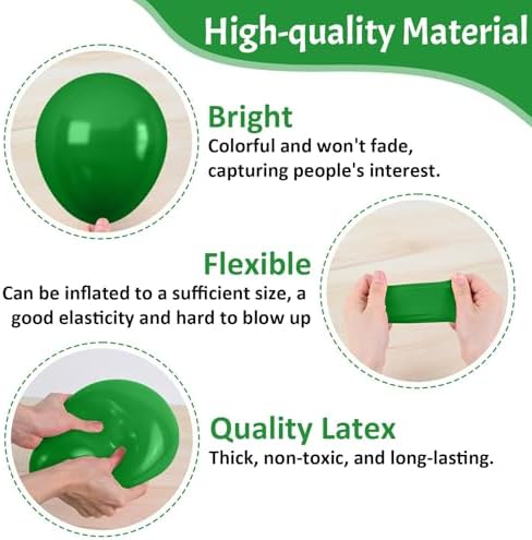 Green Yellow Balloons, 50 Pcs Party Balloons for Golf Birthday Decorations - Image 3