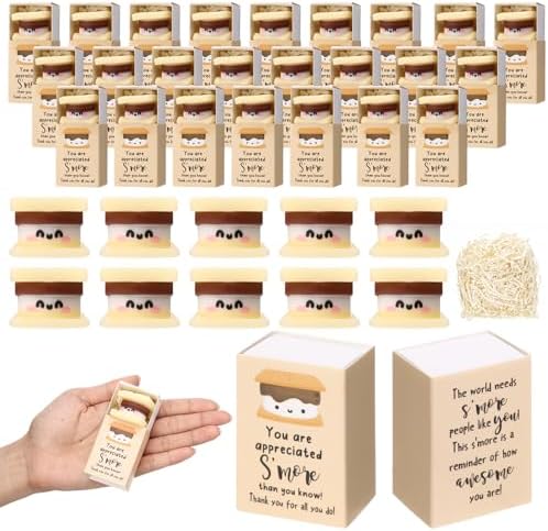 100 Sets Appreciation S'More Gifts for Employee Coworker Staff by Wettarn