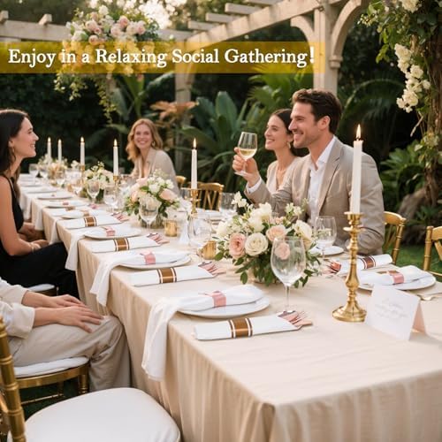 Supernal 100pack Pre Rolled Rose Gold Plastic Silverware with Napkins - Image 5