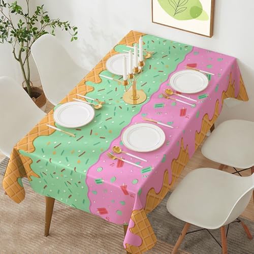 OHOME Ice Cream Party Decorations - Disposable Tablecloth for Ice Cream Birthday Party Decorations - Beach Pool Party Decorations for Summer Bar Party Banner,2 Pack - Image 5