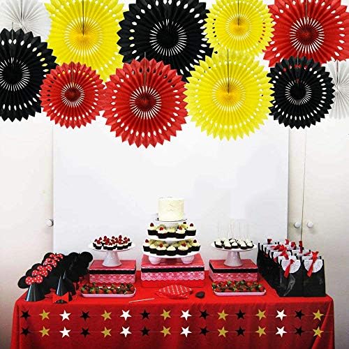 BEISHIDA 11packs Honeycomb Round Paper Fans Hanging Party Decoration - Image 6