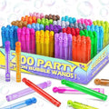 200 Pack Mini Bubble Wands Bulk, 20 Color Bubbles Party Favors Display Box by JASNKKONT