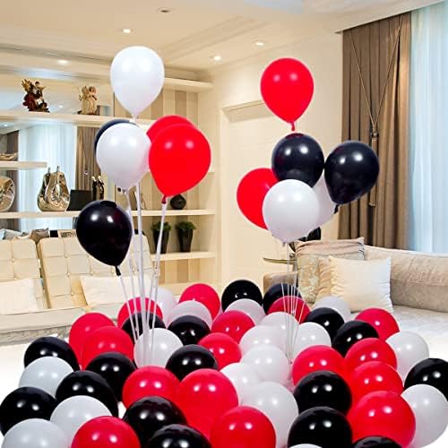 300 Pack Red Black and White Balloon 5 Inch Mini Latex Small Balloons - Image 5