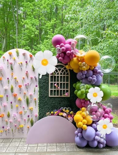 Daisy Balloon Arch Garland Kit, 152 Pcs WildFlower Balloon Arch - Image 3