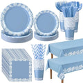 Vesici 452 Pcs Blue Cielito Lindo Party Decorations Tableware Set Serves 50 by Vesici