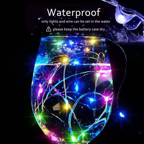 SmilingTown Christmas Fairy Lights Battery Operated-15 Packs 20 LED 6.6FT Silver Wire String Lights Firefly Starry Lights for DIY Custom Table Centerpiece Wedding Party Decoration (Multicolor2) - Image 5