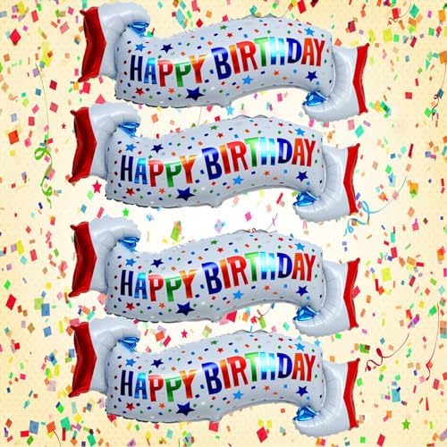 Happy Birthday Balloons Colorful Birthday Balloon Banner for Birthday Decorations Supplies - Image 6