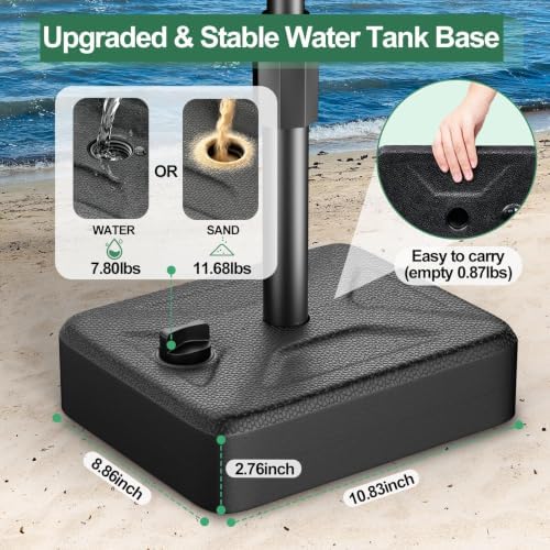EMART 10x7ft Adjustable Backdrop Stand with Heavy Duty Water Tank Base - Image 2