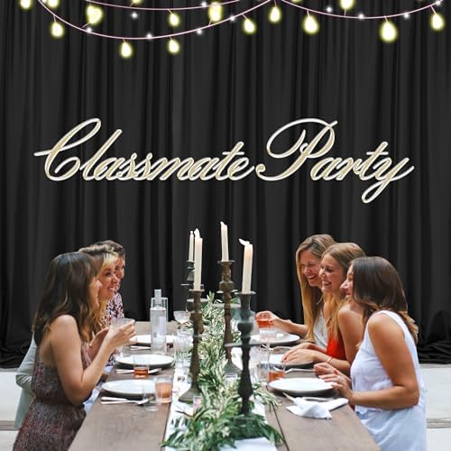 MEETSKY 10ft x 7ft Black Backdrop Curtain for Parties Black Rod Pocket Backdrop Photo Curtains Backdrop Drapes Fabric Decoration for Birthday Party Decor for Boys Teens Men, 5ft x 7ft, 2 Panels - Image 4