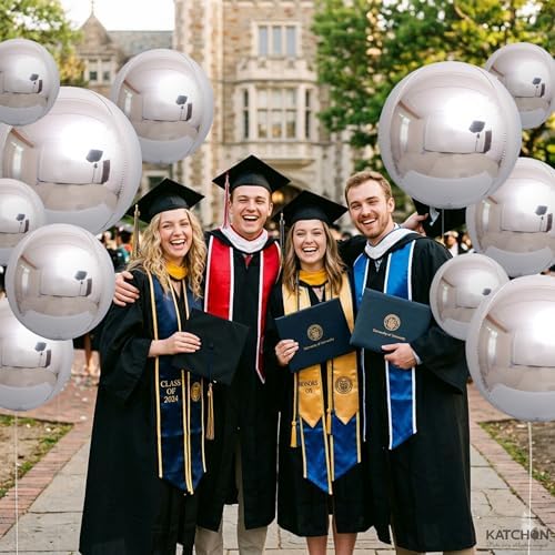 KatchOn Metallic Silver Balloons For Bachelorette Party Decorations 14 Pcs - Image 4