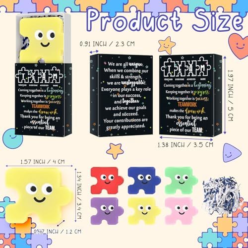 48 Sets Employee Appreciation Gifts Team Puzzle Toy with Boxes - Image 2