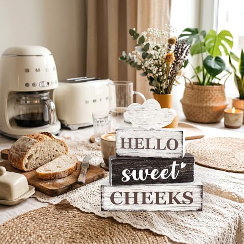 4 Pcs Bathroom Wooden Tiered Tray Decor, Bathroom Table Decorations - Image 5
