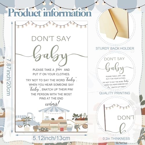 Patelai 321 Pcs Baby Shower Games Supplies, Locally Grown - Image 3