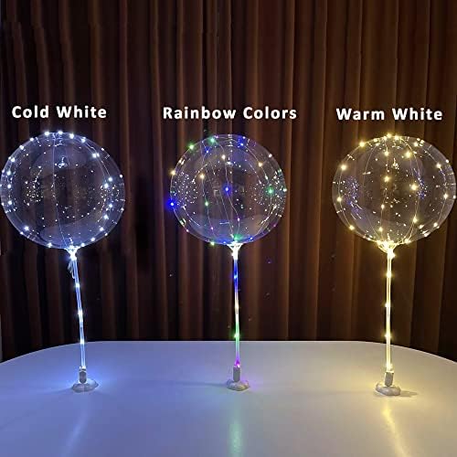 Lightsfever 6PCS LED Bobo Balloons with Sticks, Balloon Stand DIY Kits - Image 5